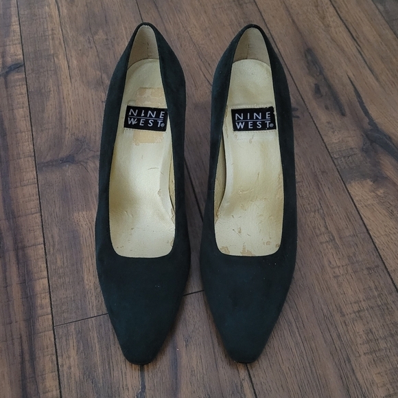 Vintage - Nine West Forest Green Heels - Picture 5 of 6